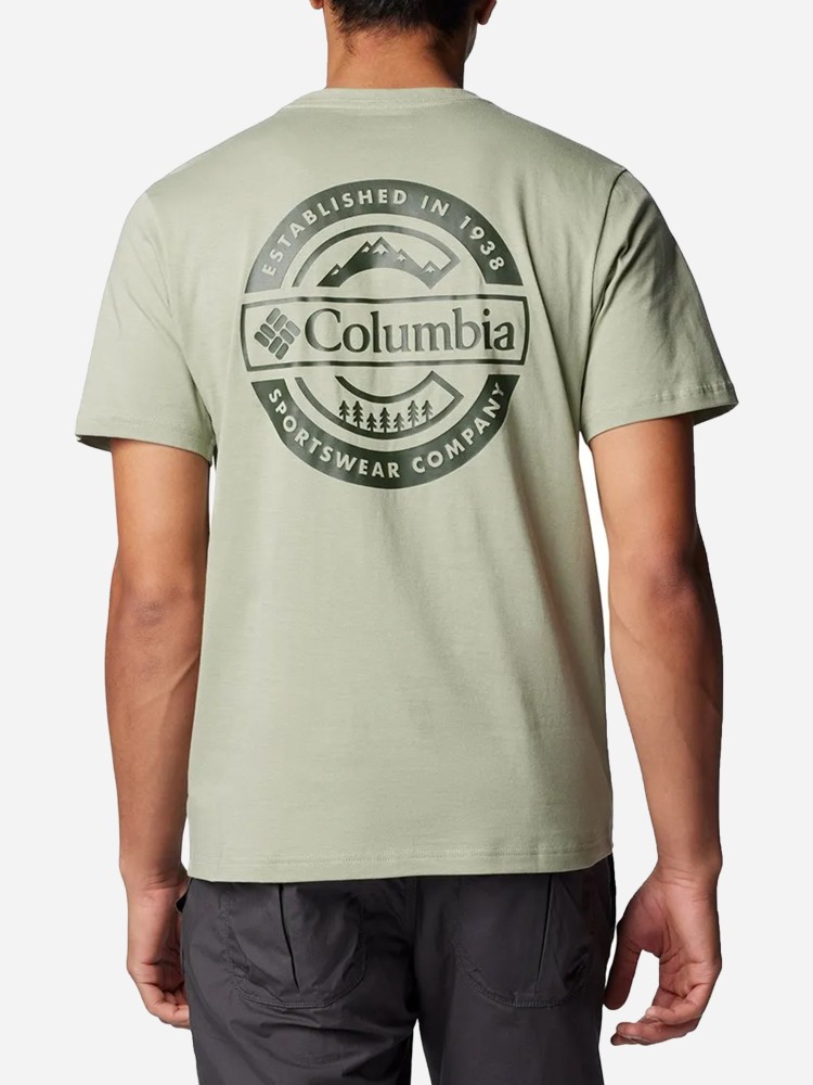 Футболка мужская Columbia Rapid Ridge™ Back Graphic Tee II хаки 1934821-348 изображение 4