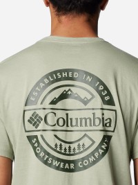 Футболка мужская Columbia Rapid Ridge™ Back Graphic Tee II хаки 1934821-348 изображение 6