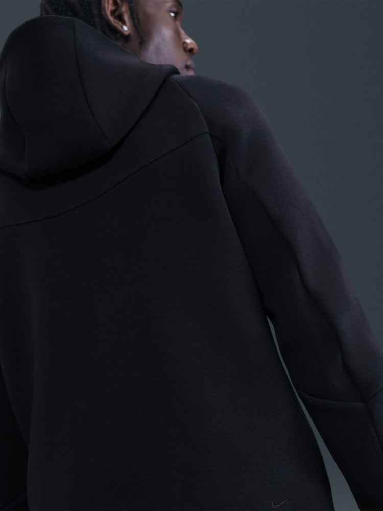 Толстовка мужская Nike M NK TCH FLC FZ WR HOODIE черная HV0949-010 изображение 3