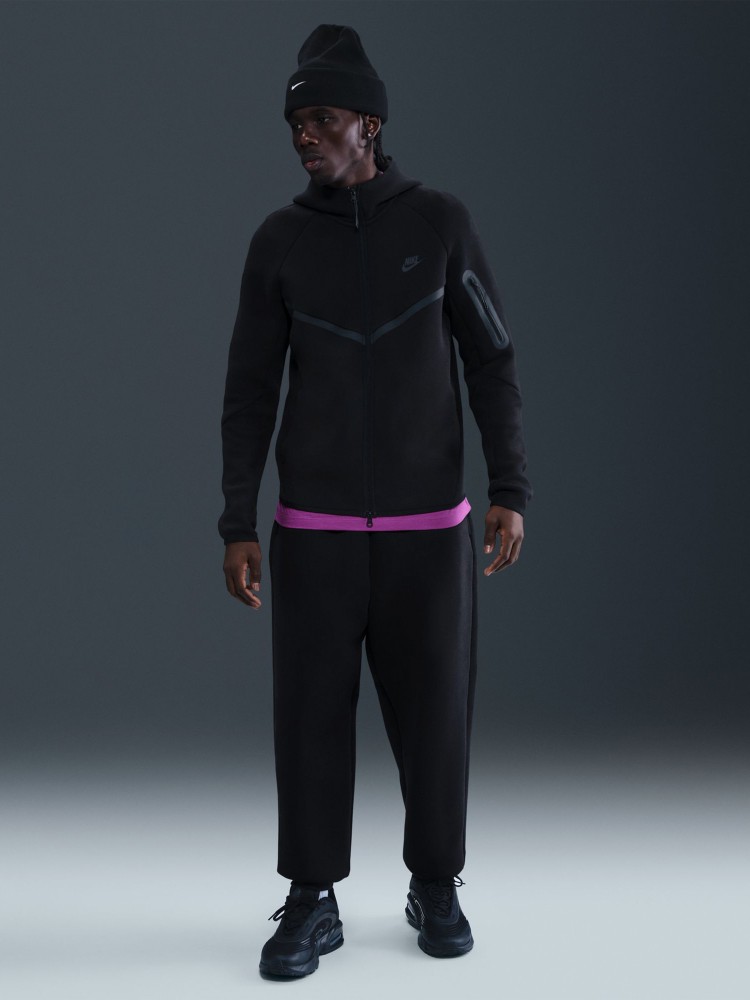 Толстовка мужская Nike M NK TCH FLC FZ WR HOODIE черная HV0949-010 изображение 5