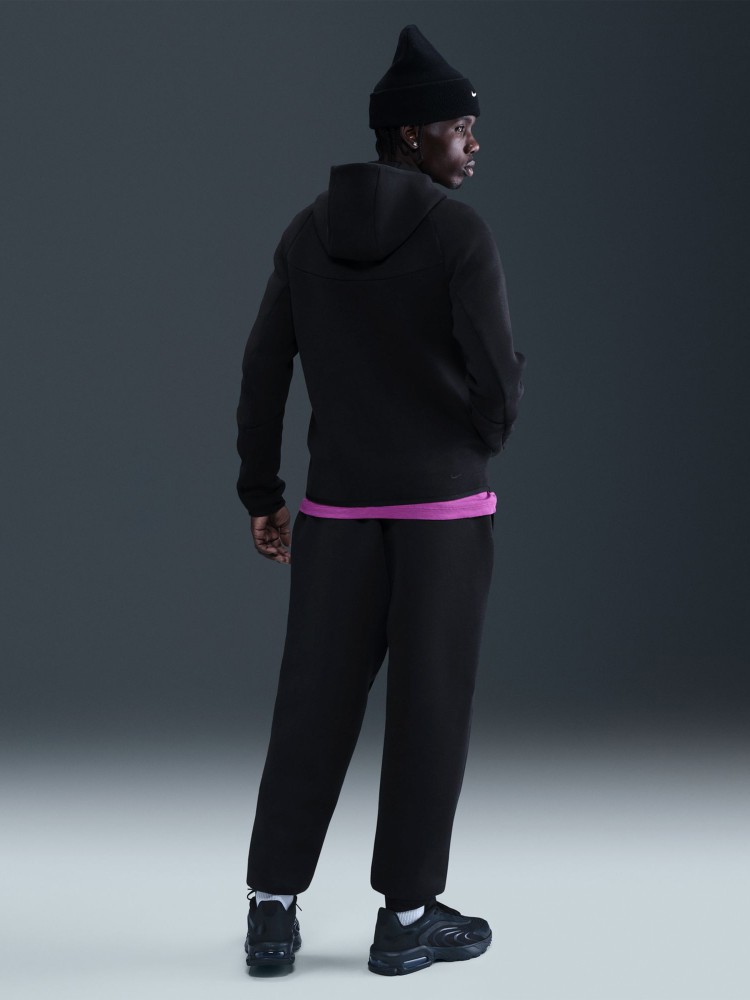 Толстовка мужская Nike M NK TCH FLC FZ WR HOODIE черная HV0949-010 изображение 6