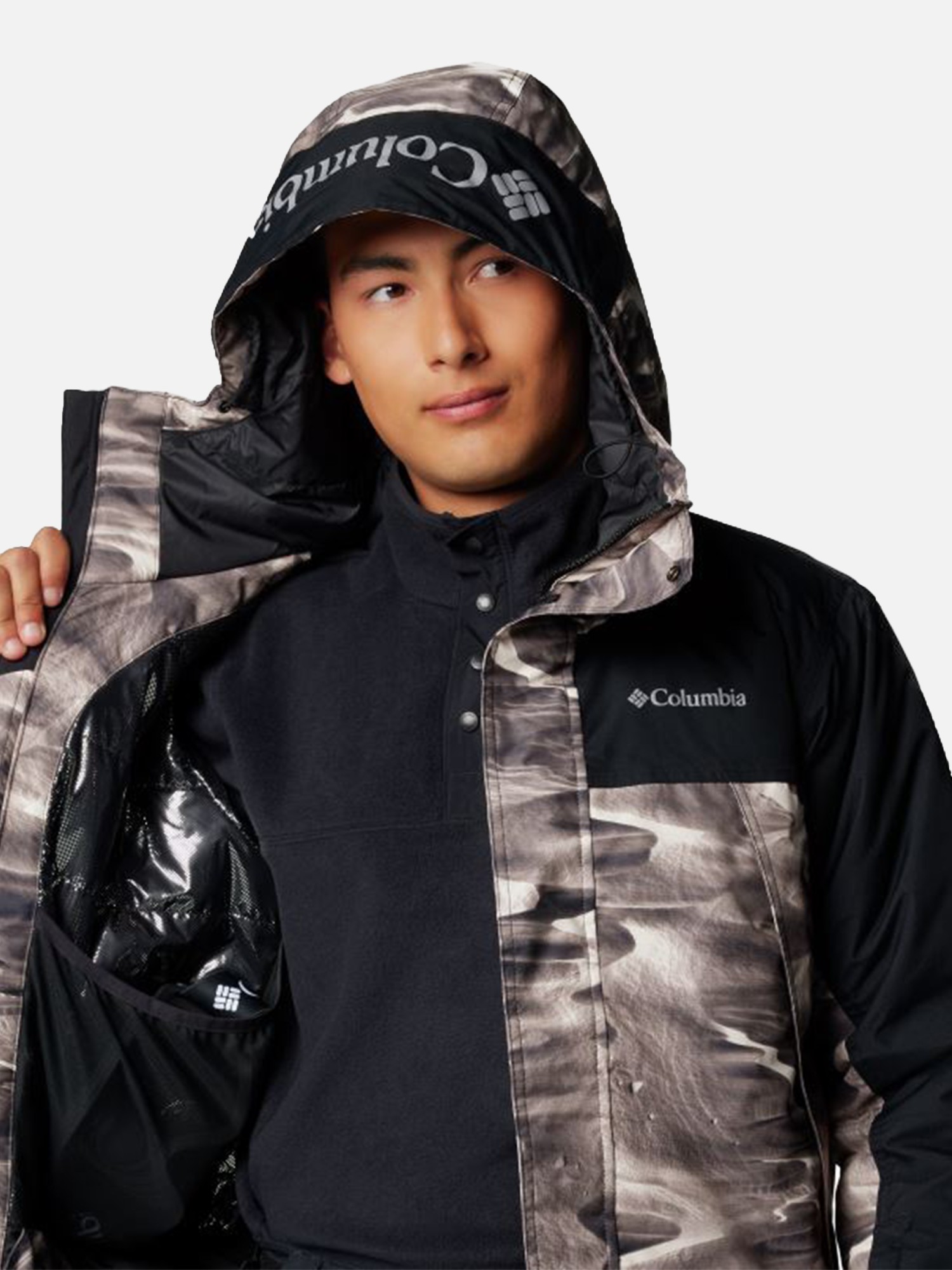 Куртка мужская Columbia Shotski™ Printed Jacket бежевая 2105061-278 изображение 8