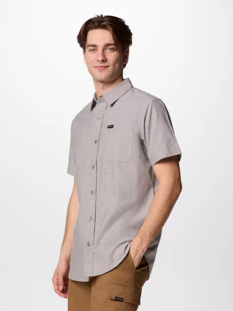 Рубашка мужская Columbia Rapid Rivers™ Novelty Short Sleeve хаки 1990801-398 изображение 3