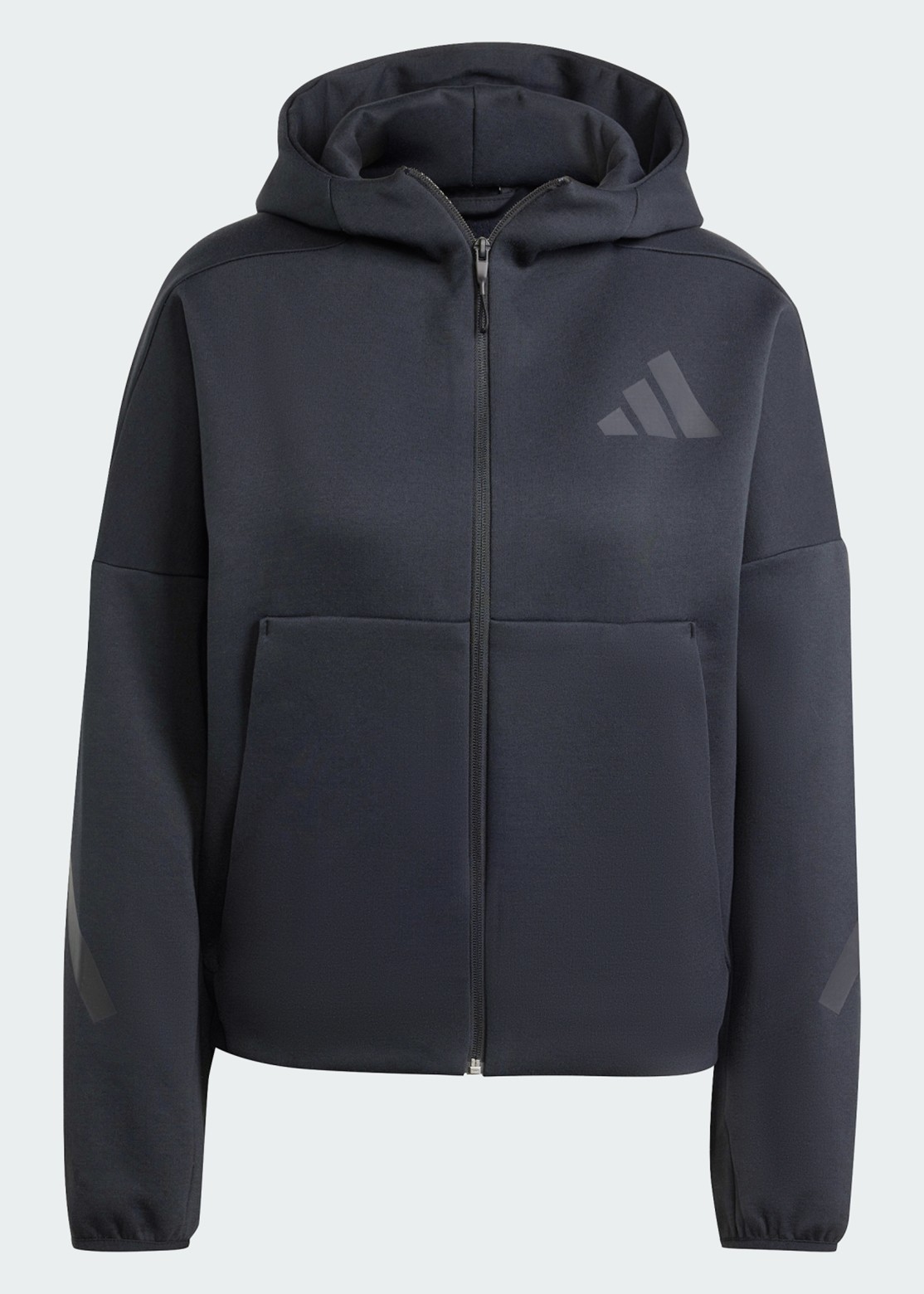 Толстовка женская Adidas W Z.N.E. FZ черная JE7848 изображение 8