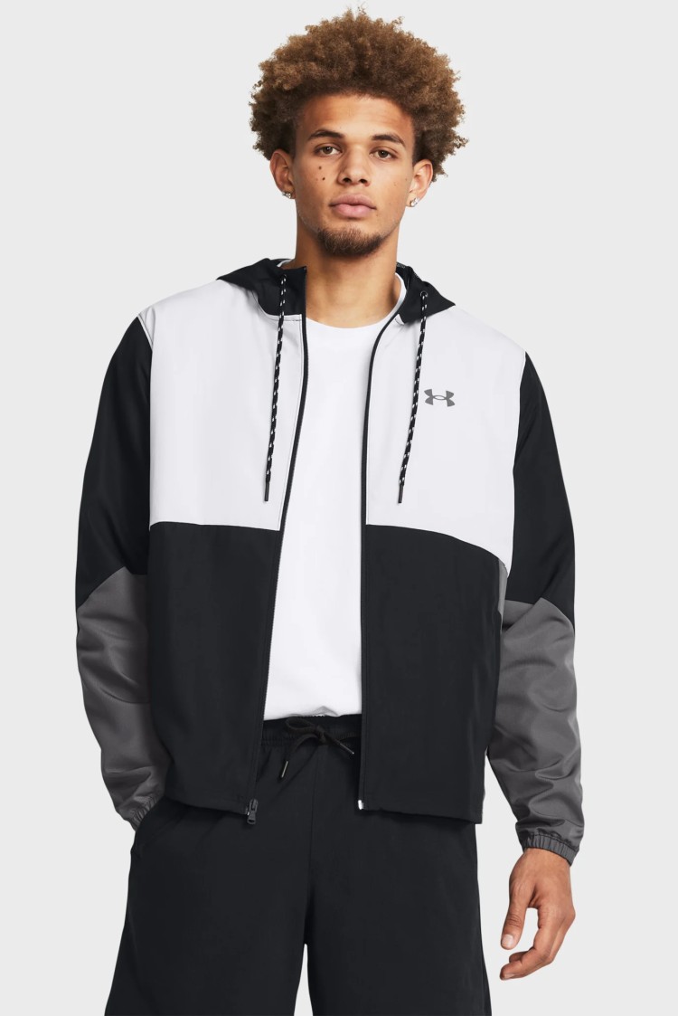 Ветровка мужская Under Armour UA Legacy Windbreaker черная 1382875-001 изображение 2