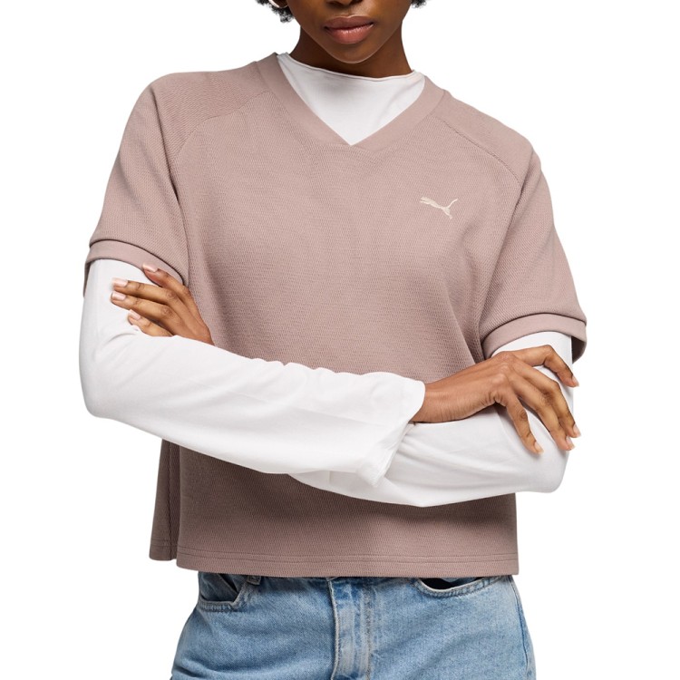 Футболка женская Puma CLASS Relaxed Pinnacle Tee мокко 69187288 изображение 1