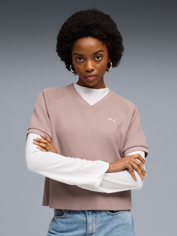 Футболка женская Puma CLASS Relaxed Pinnacle Tee мокко 69187288 изображение 2
