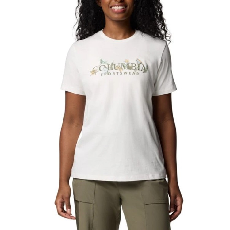 Футболка женская Columbia Boundless Beauty™ Logo SS Tee белая 2036573-126 изображение 1
