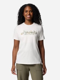 Футболка женская Columbia Boundless Beauty™ Logo SS Tee белая 2036573-126 изображение 2