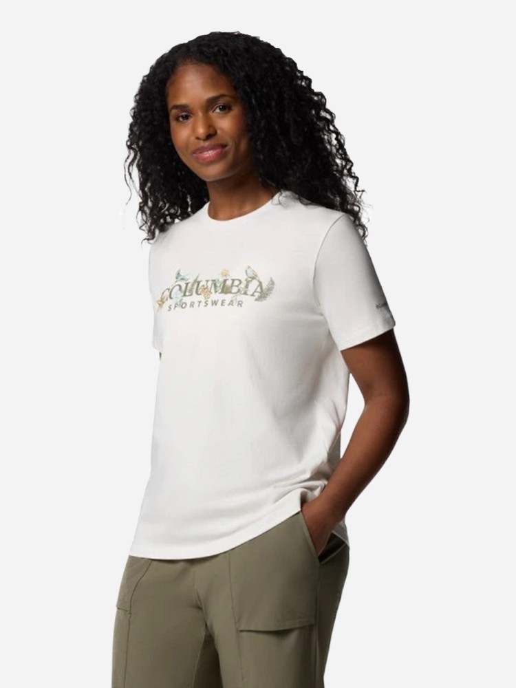 Футболка женская Columbia Boundless Beauty™ Logo SS Tee белая 2036573-126 изображение 3
