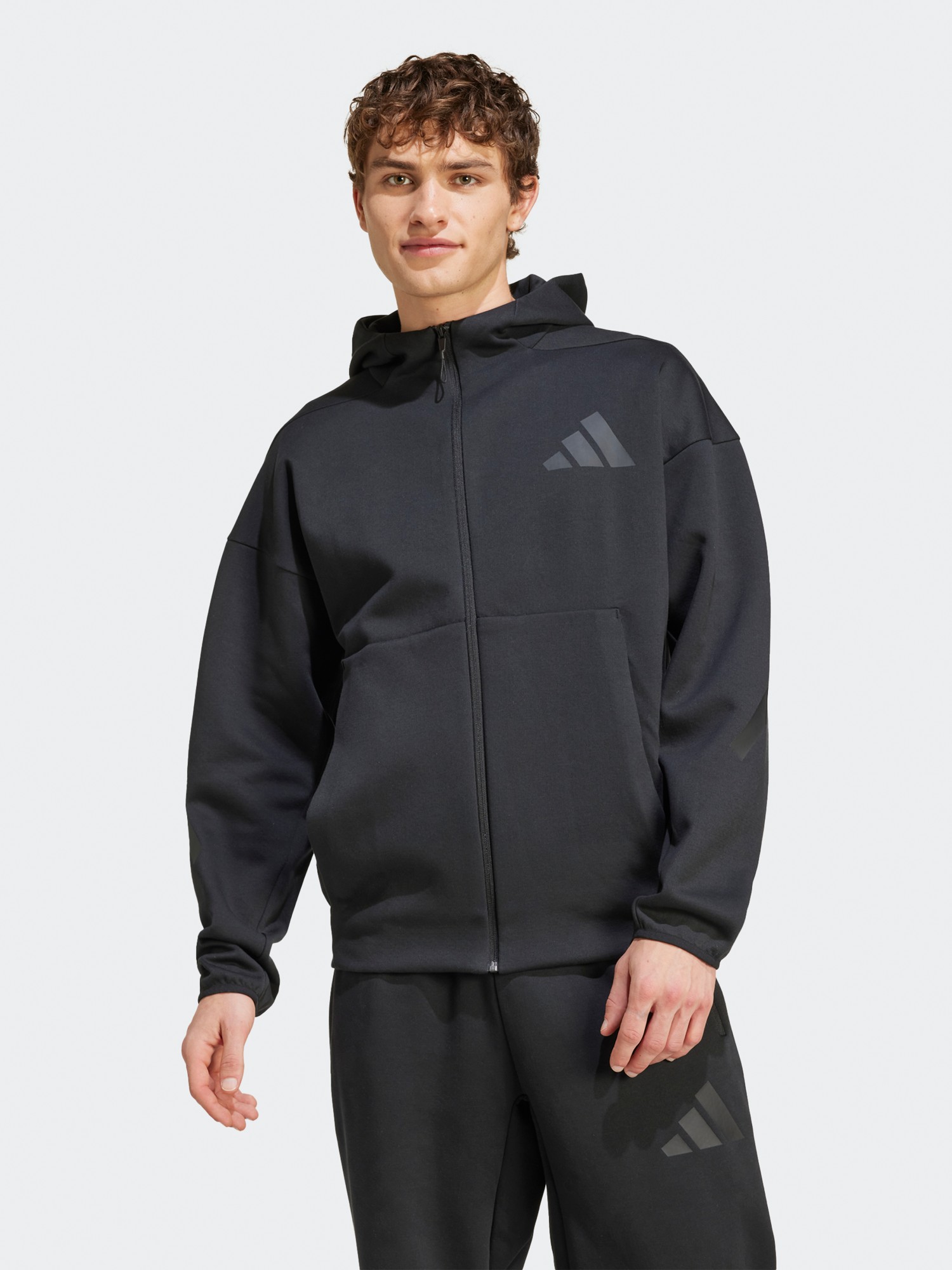 Толстовка мужская Adidas M Z.N.E. FZ черная JE7538 изображение 3