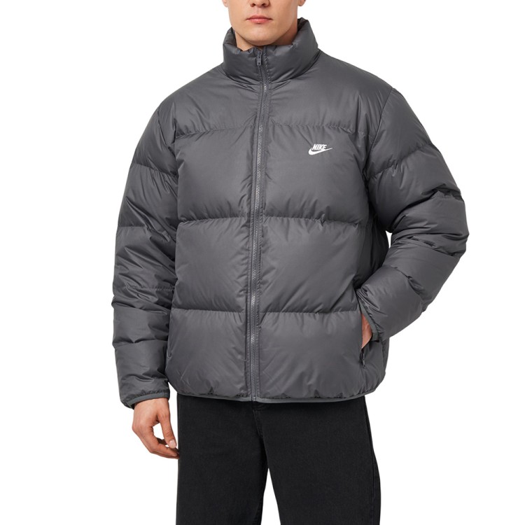 Куртка мужская Nike M SF CLUB PUFFER JACKET 550 серая IB2975-068 изображение 1