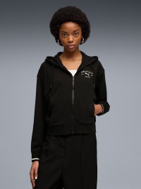 Толстовка женская Puma CLASS Comfort Full-Zip Hoodie TR черная 69187801 изображение 2