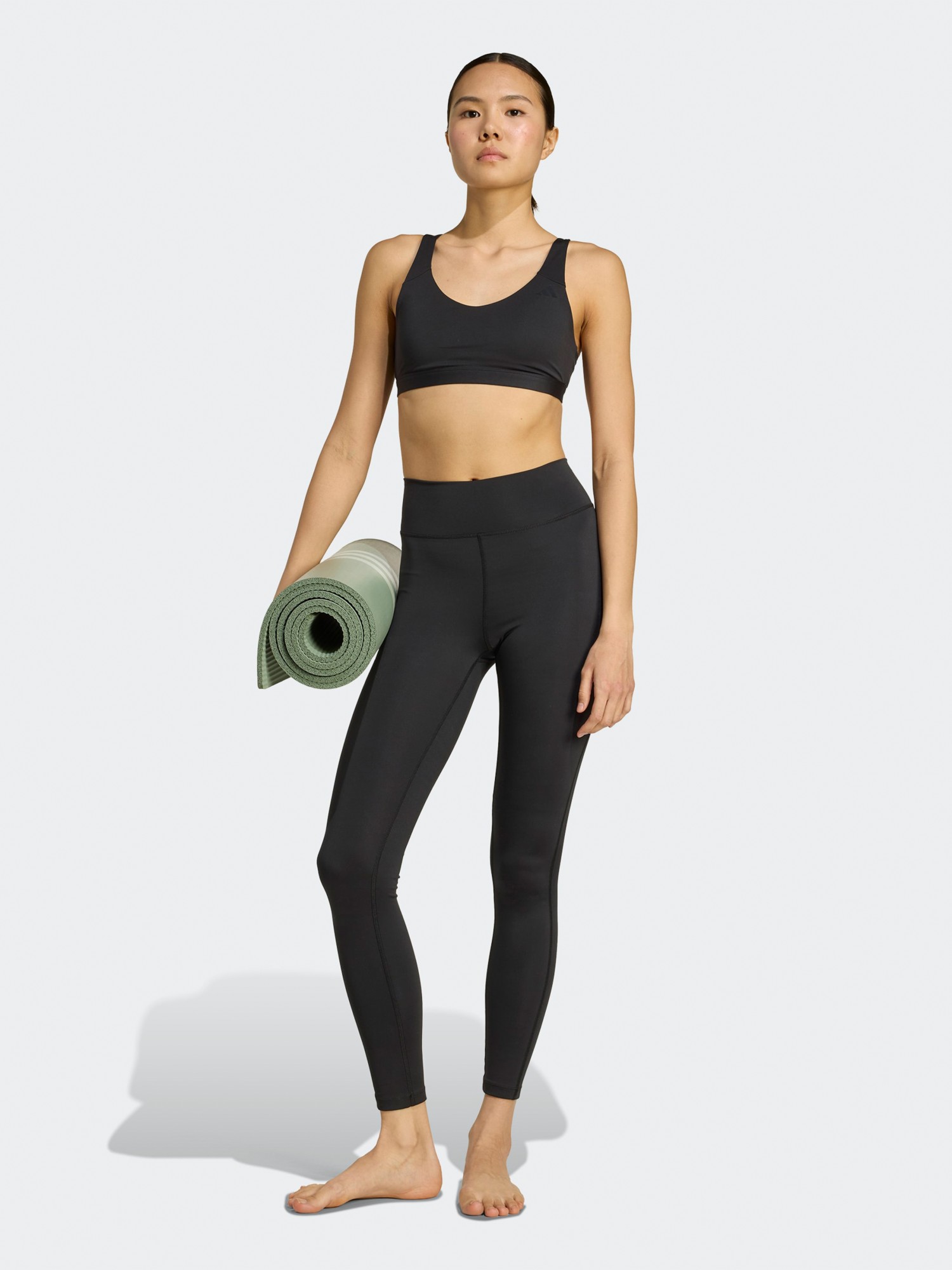 Леггинсы женские Adidas All Me Ess 1/1 черные JW7661 изображение 5
