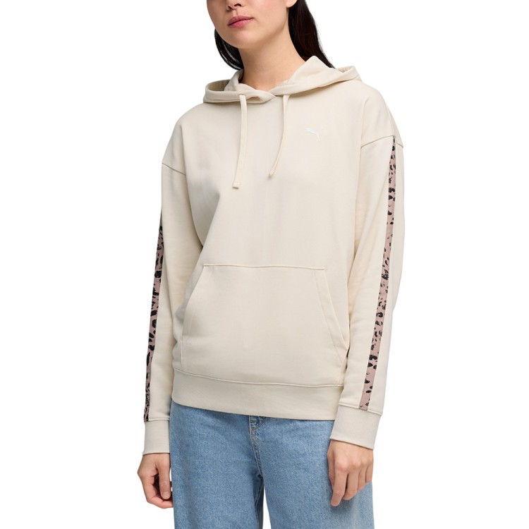 Толстовка женская Puma ESS GRAPHIC Animal Comfort Hoodie TR молочная 69182287  изображение 1