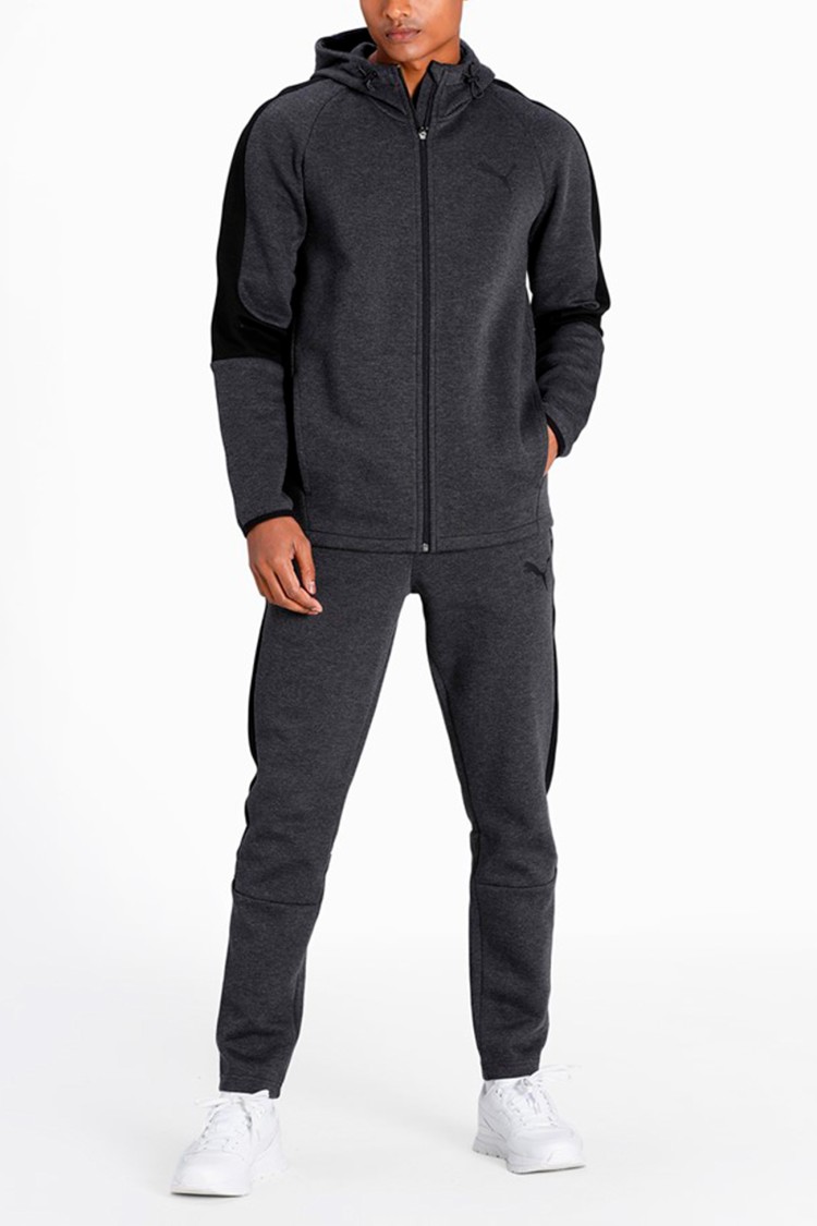 Толстовка мужская Puma Evostripe Core Fz Hoodie серая 58581207 изображение 2