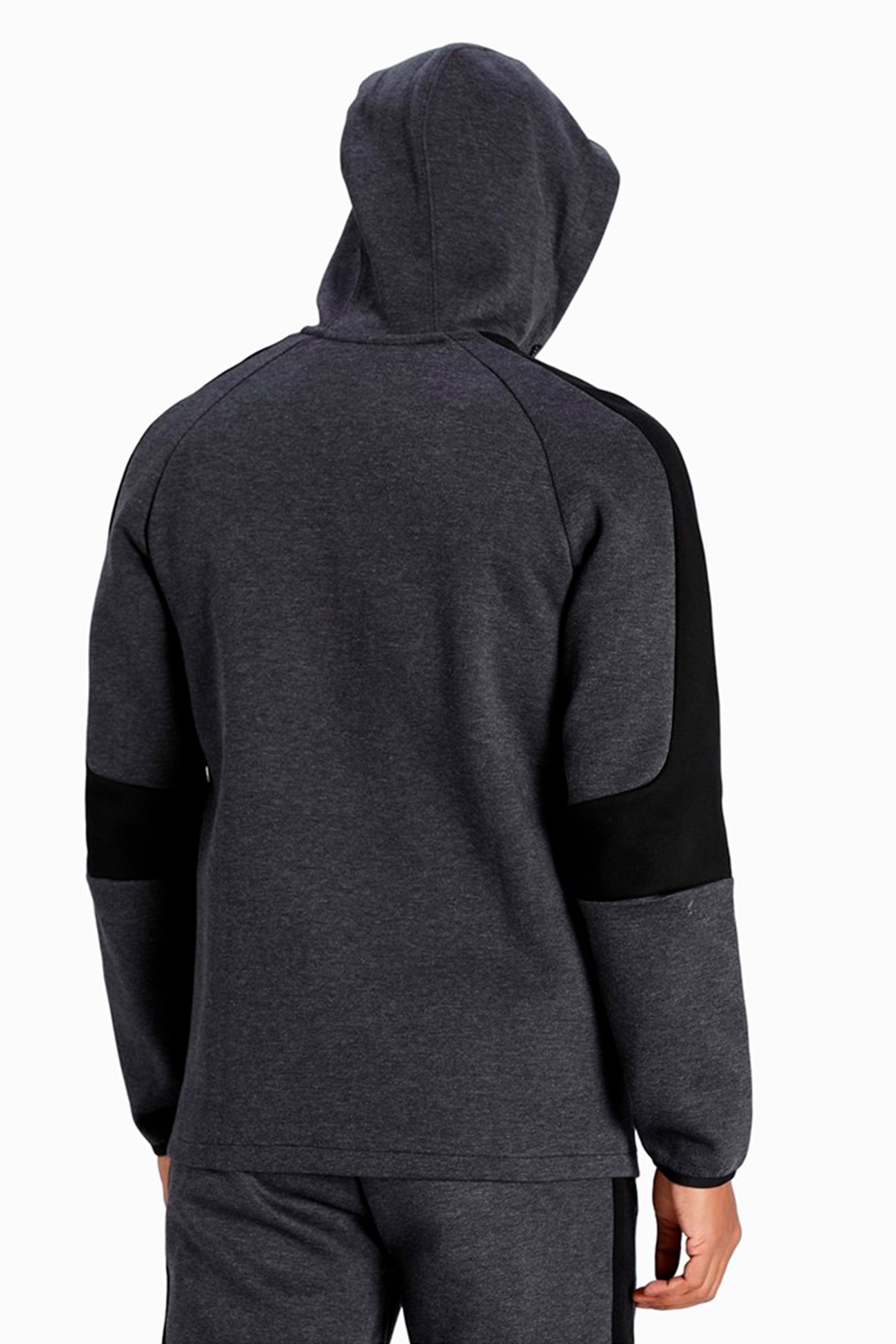 Толстовка мужская Puma Evostripe Core Fz Hoodie серая 58581207 изображение 3
