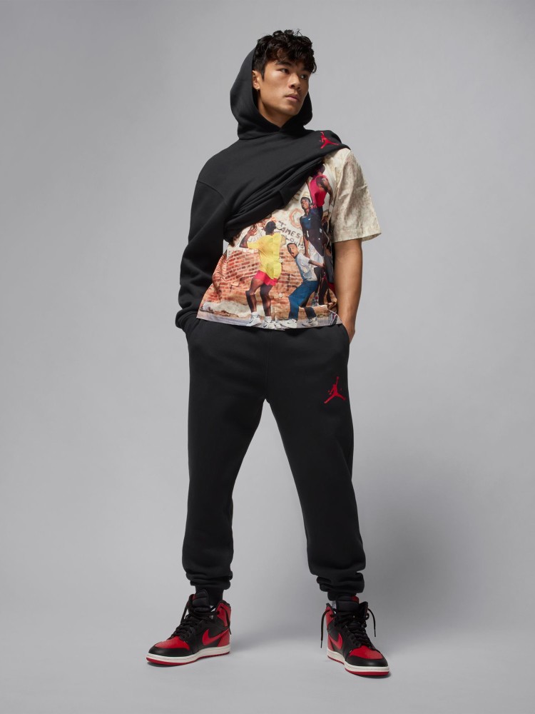 Брюки мужские Nike M J JUMPMAN FLC PANT черные IM9793-010 изображение 7