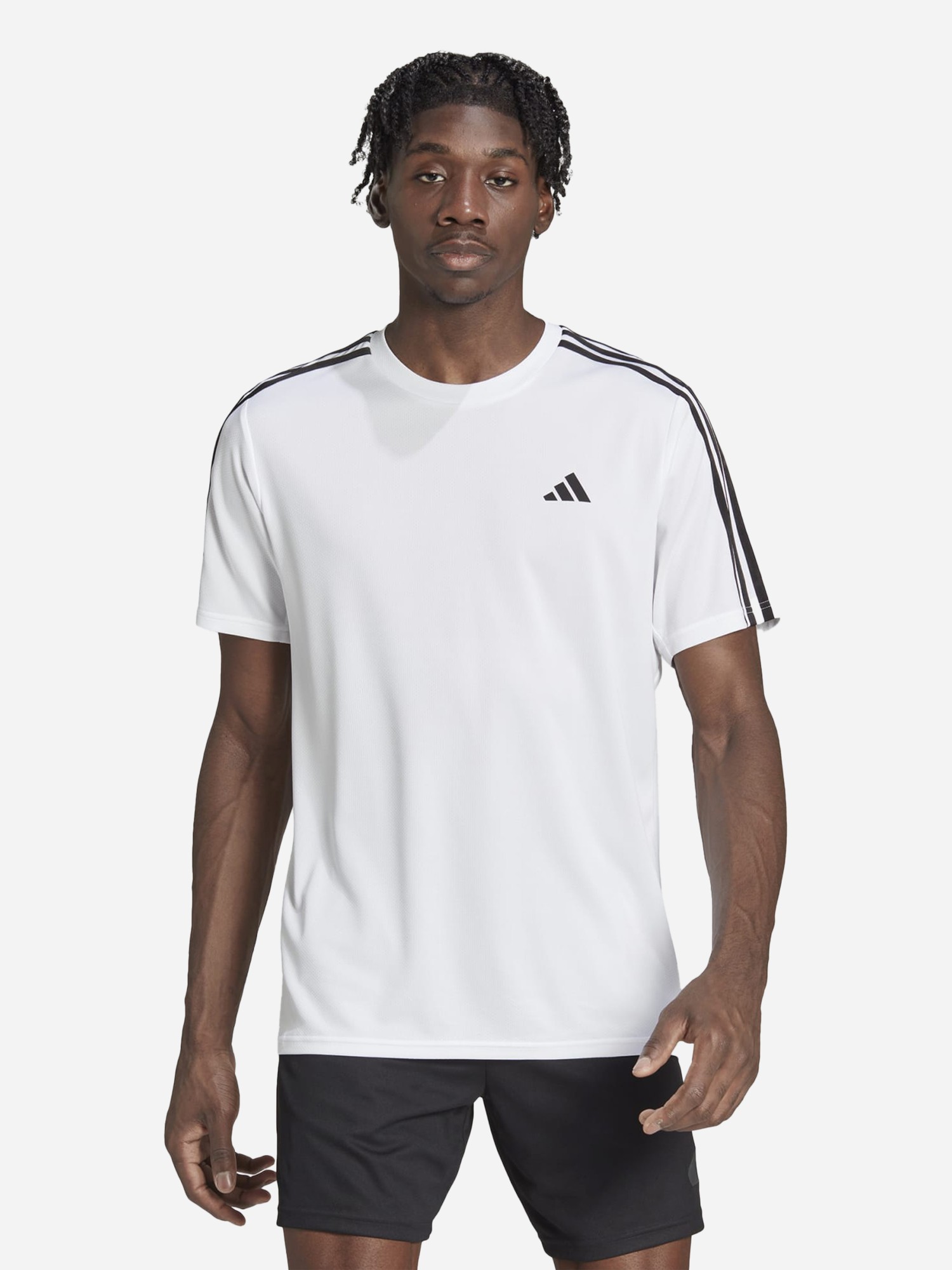 Футболка мужская Adidas TR-ES BASE 3S T белая IB8151 изображение 2