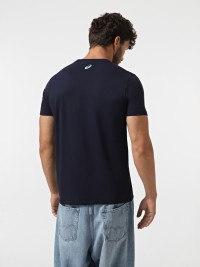 Футболка мужская Asics ASICS CHEST LOGO SS TEE темно-синяя 2031E659-404 изображение 3