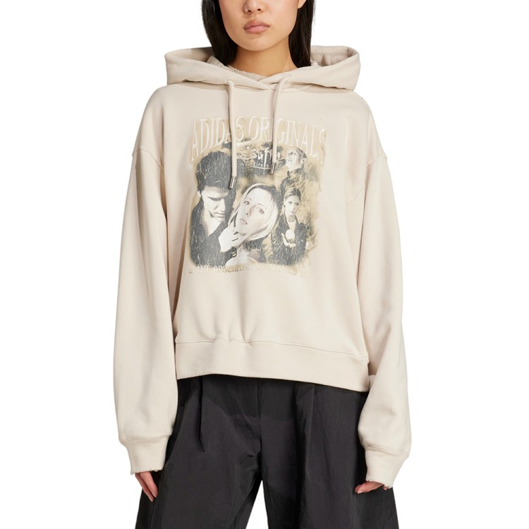 Толстовка женская Adidas BUFFY HOODIE бежевая JX1274 изображение 1