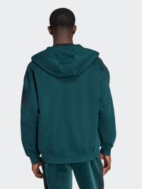 Толстовка мужская Adidas BAGGY FZ HOODIE зеленая JX1549 изображение 3