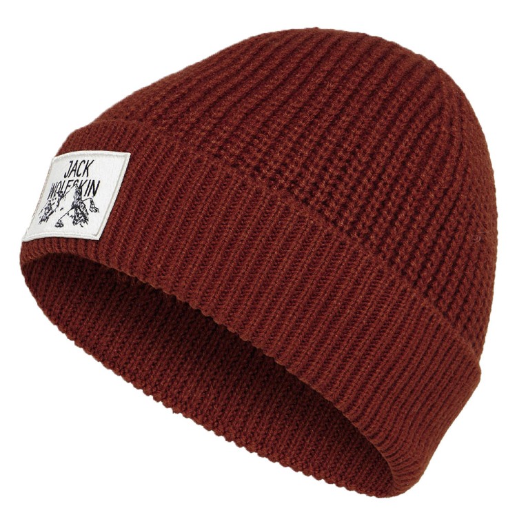 Шапка Jack Wolfskin BADGE BEANIE оранжевая A61610-J0126 изображение 1