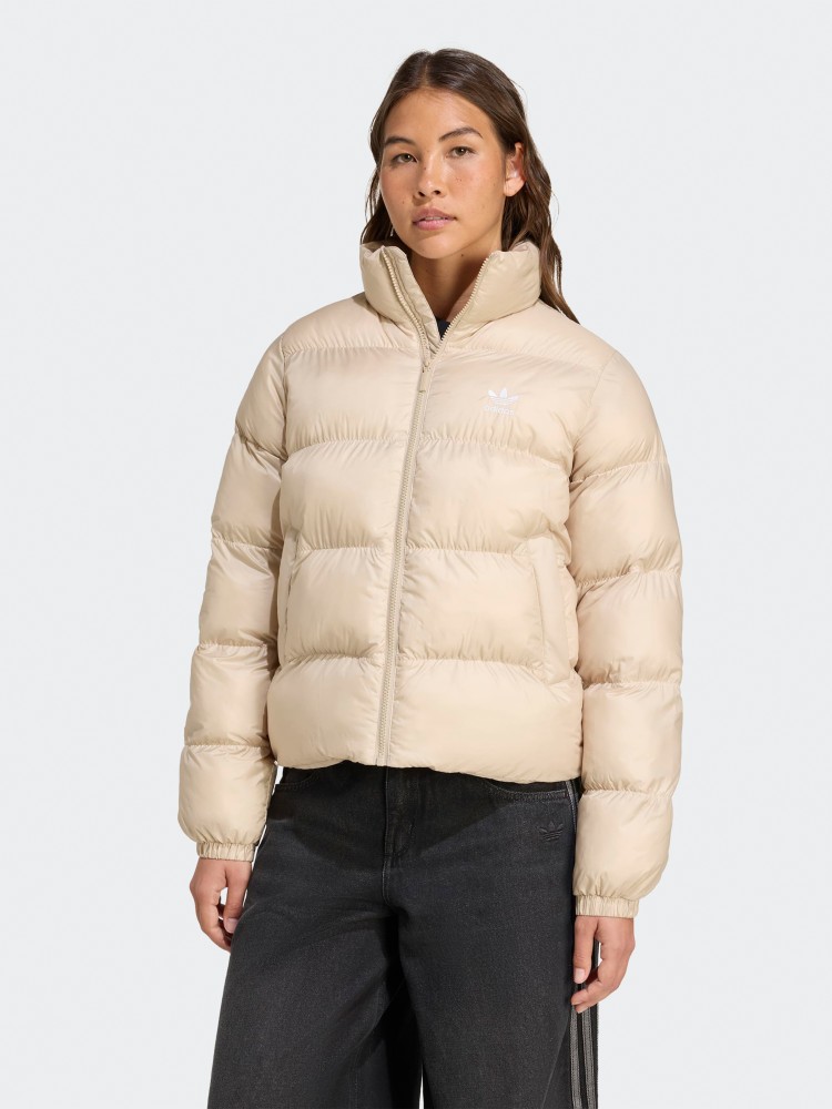 Куртка женская Adidas SHORT PUFFER бежевая JX2947 изображение 2
