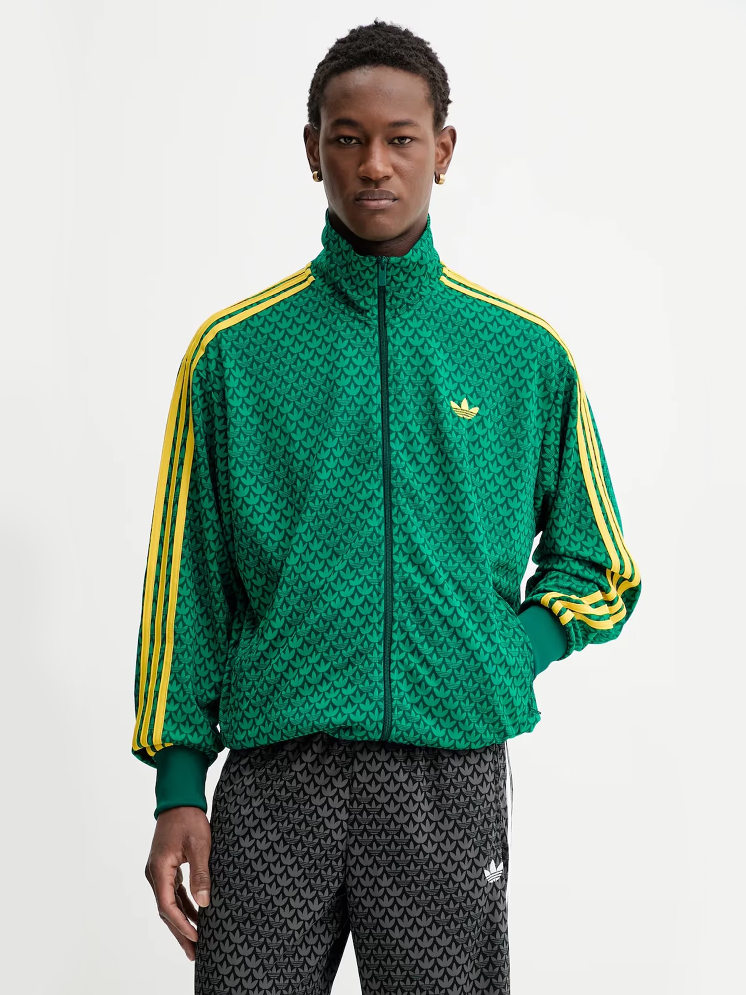 Толстовка мужская Adidas FIREBIRD TT зеленая KD0382 изображение 2