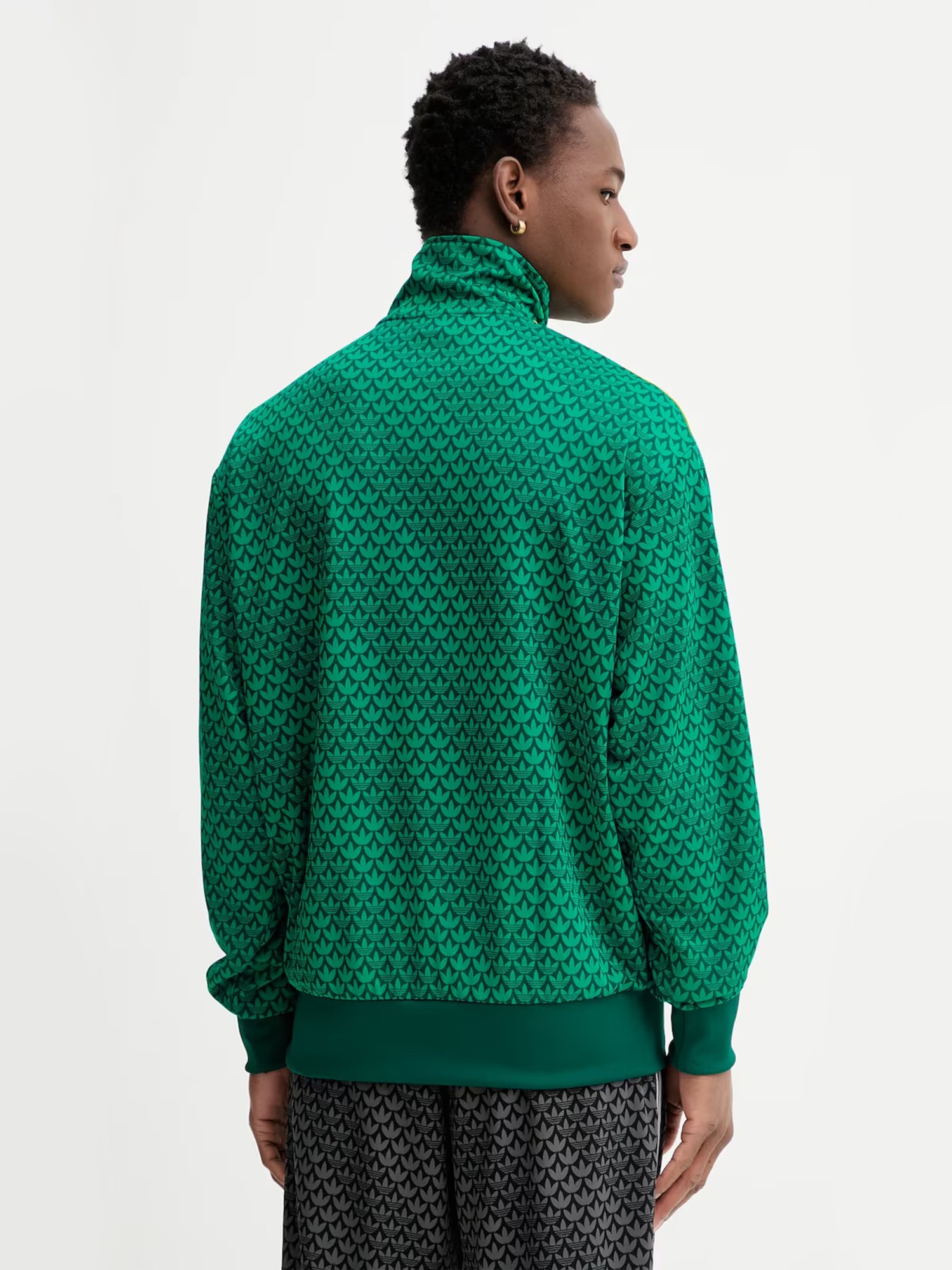 Толстовка мужская Adidas FIREBIRD TT зеленая KD0382 изображение 3