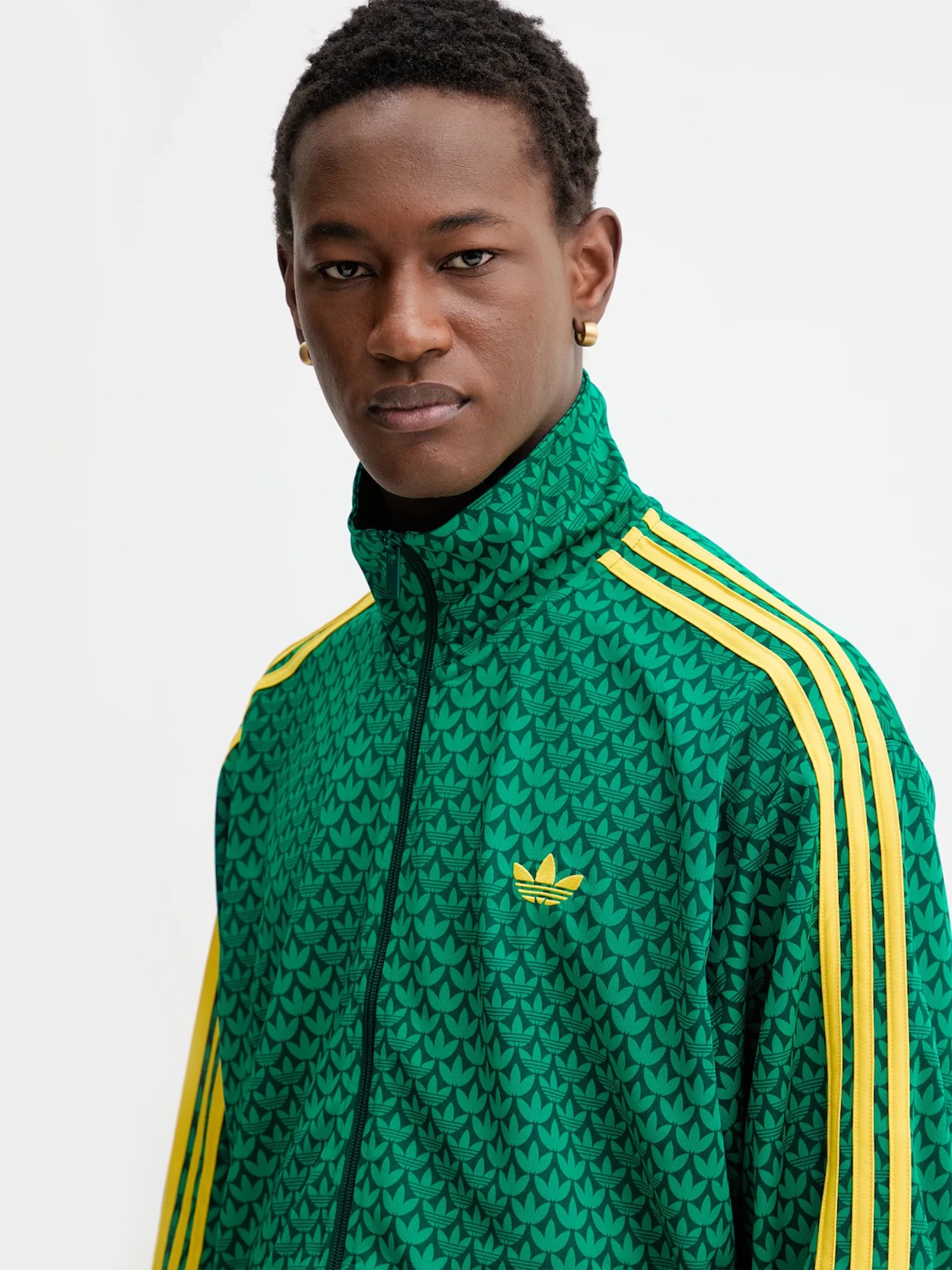 Толстовка мужская Adidas FIREBIRD TT зеленая KD0382 изображение 4