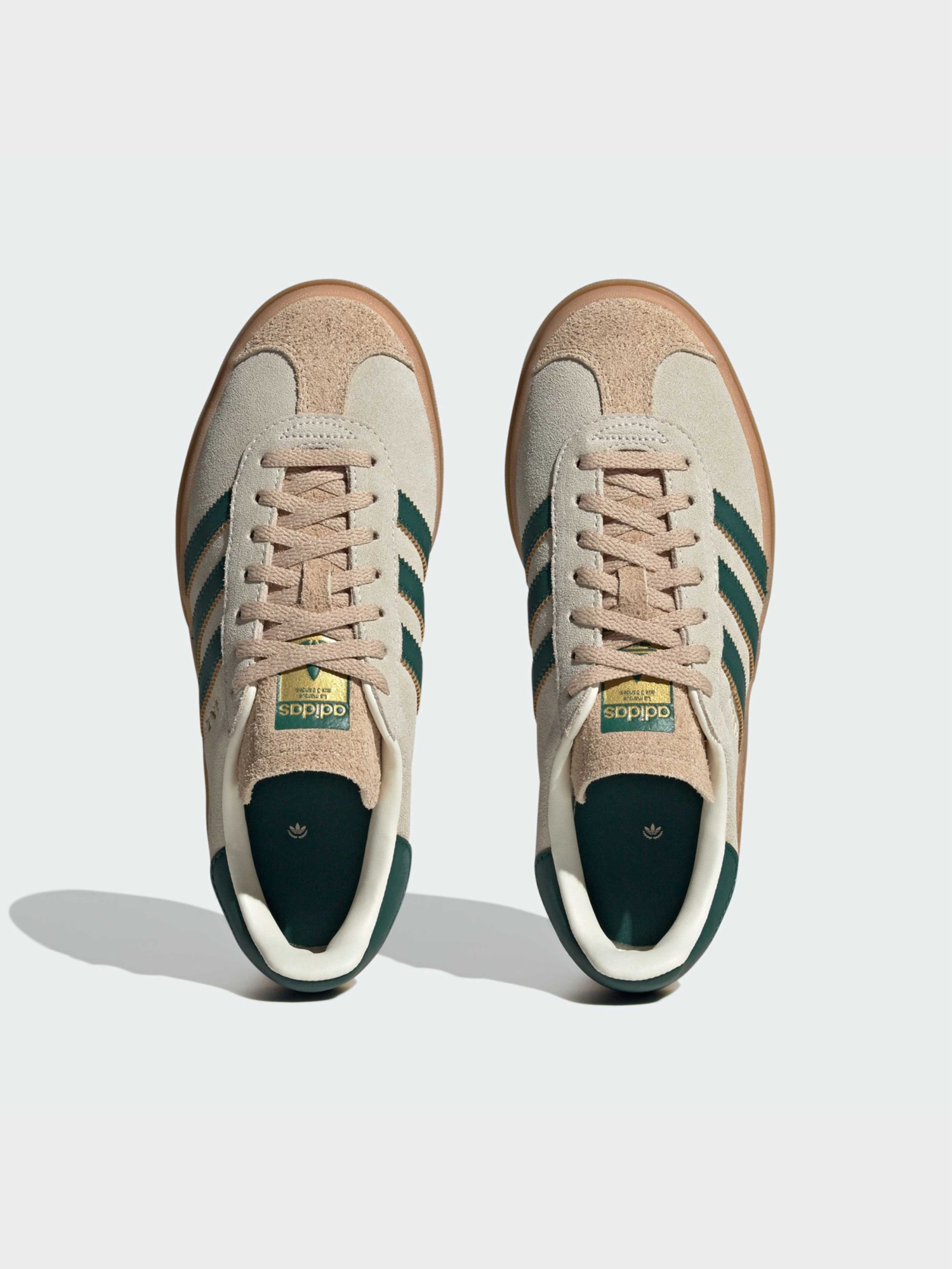 Кроссовки женские Adidas GAZELLE BOLD W бежевые ID7056 изображение 5