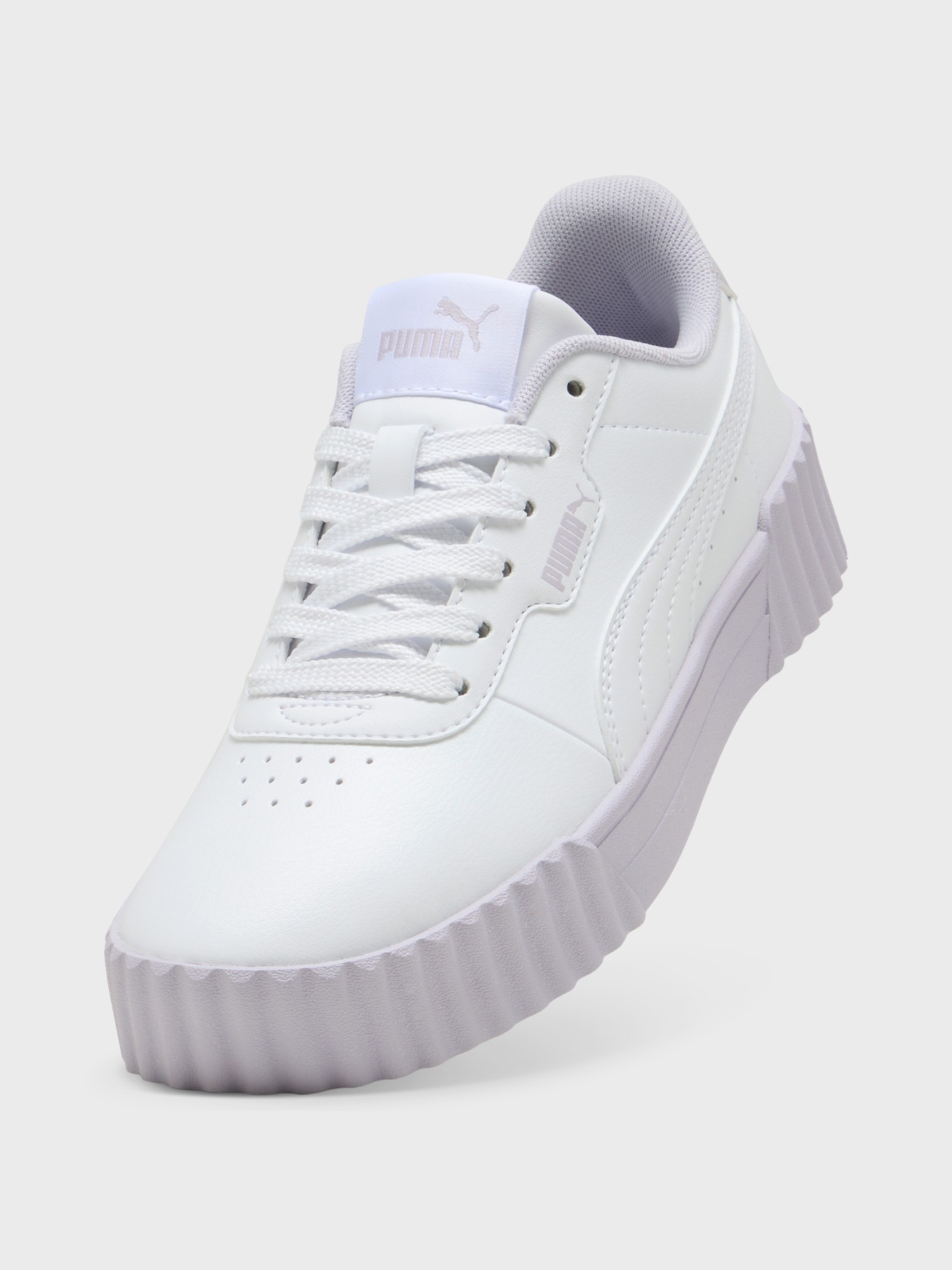 Кроссовки детские Puma Carina 3.0 Cutie Jr белые 40091604 изображение 5