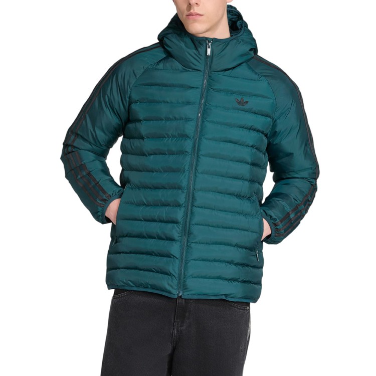 Куртка мужская Adidas PAD HOODED JKT зеленая JX4116 изображение 1