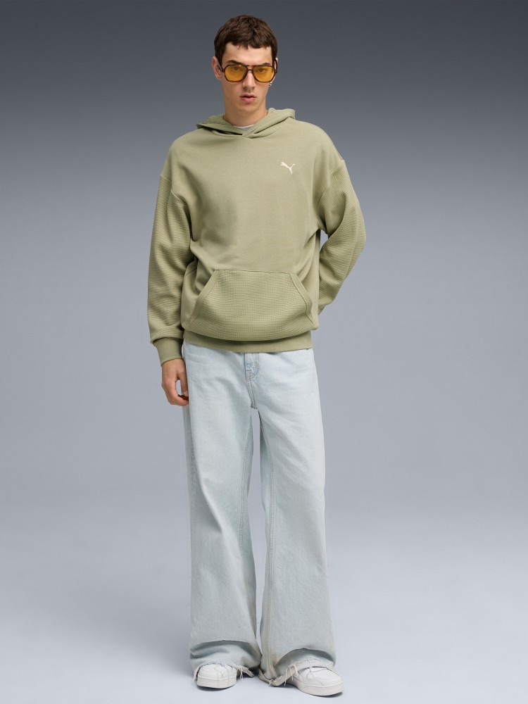 Толстовка мужская Puma CLASS Relaxed Pinnacle Hoodie TR оливковая 63301682 изображение 4