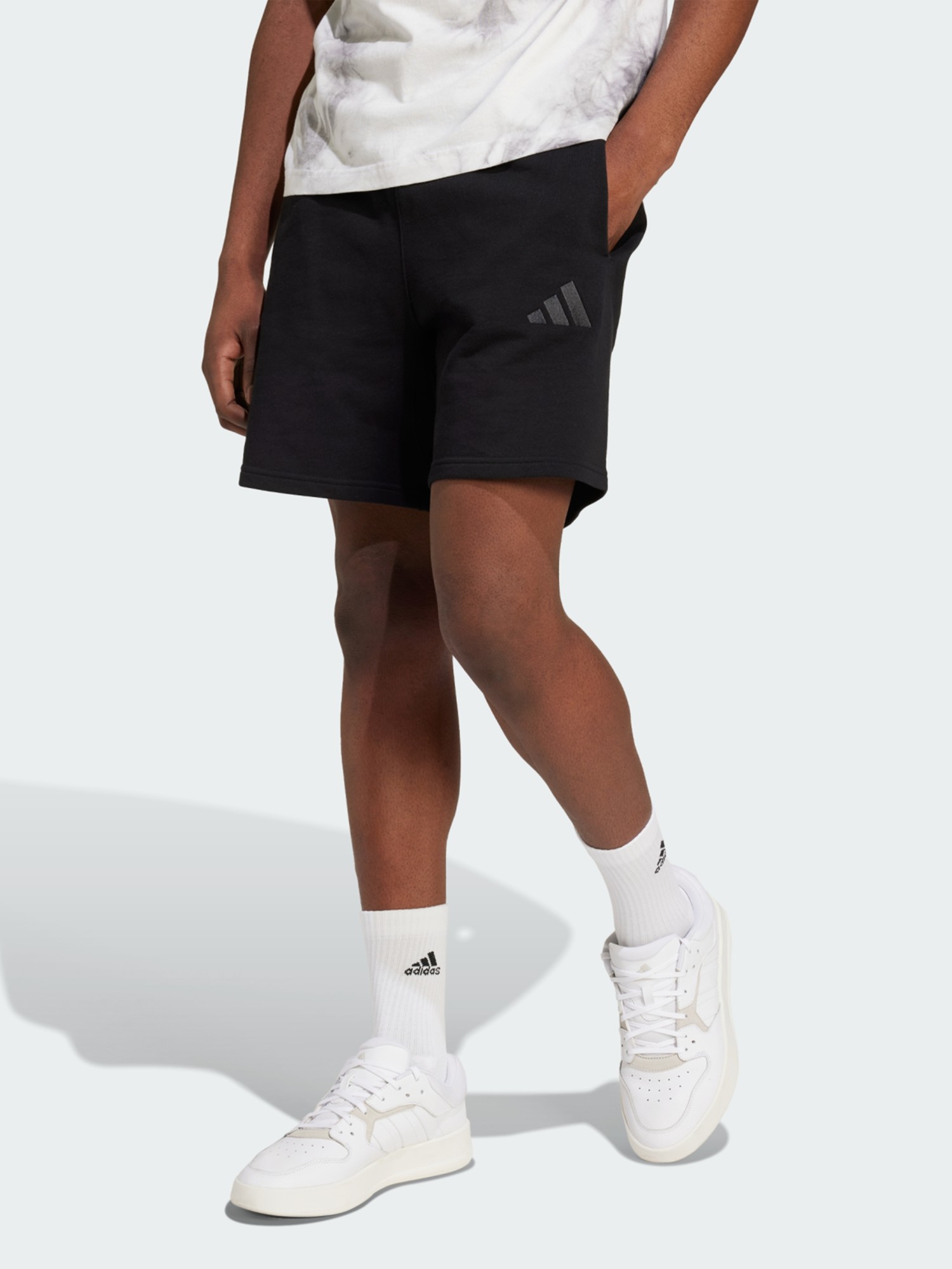Шорты мужские Adidas M A SZN FT SHO черные IX1247 изображение 2