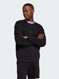 Толстовка мужская Adidas M A SZN FT CRW черная IX1261 изображение 2