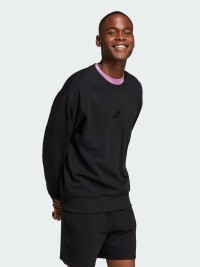 Толстовка мужская Adidas M A SZN FT CRW черная IX1261 изображение 4