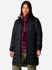 Куртка женская Columbia Delta Ridge™ II Long Down Jacket черная 2088211-010 изображение 2