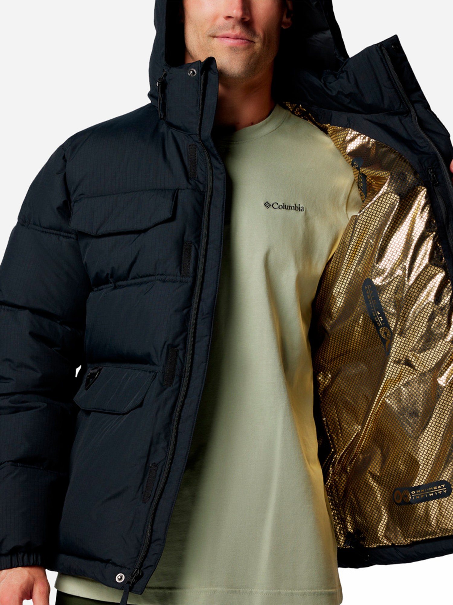 Куртка мужская Columbia Landroamer™ Puffer Jacket черная 2088081-010 изображение 9