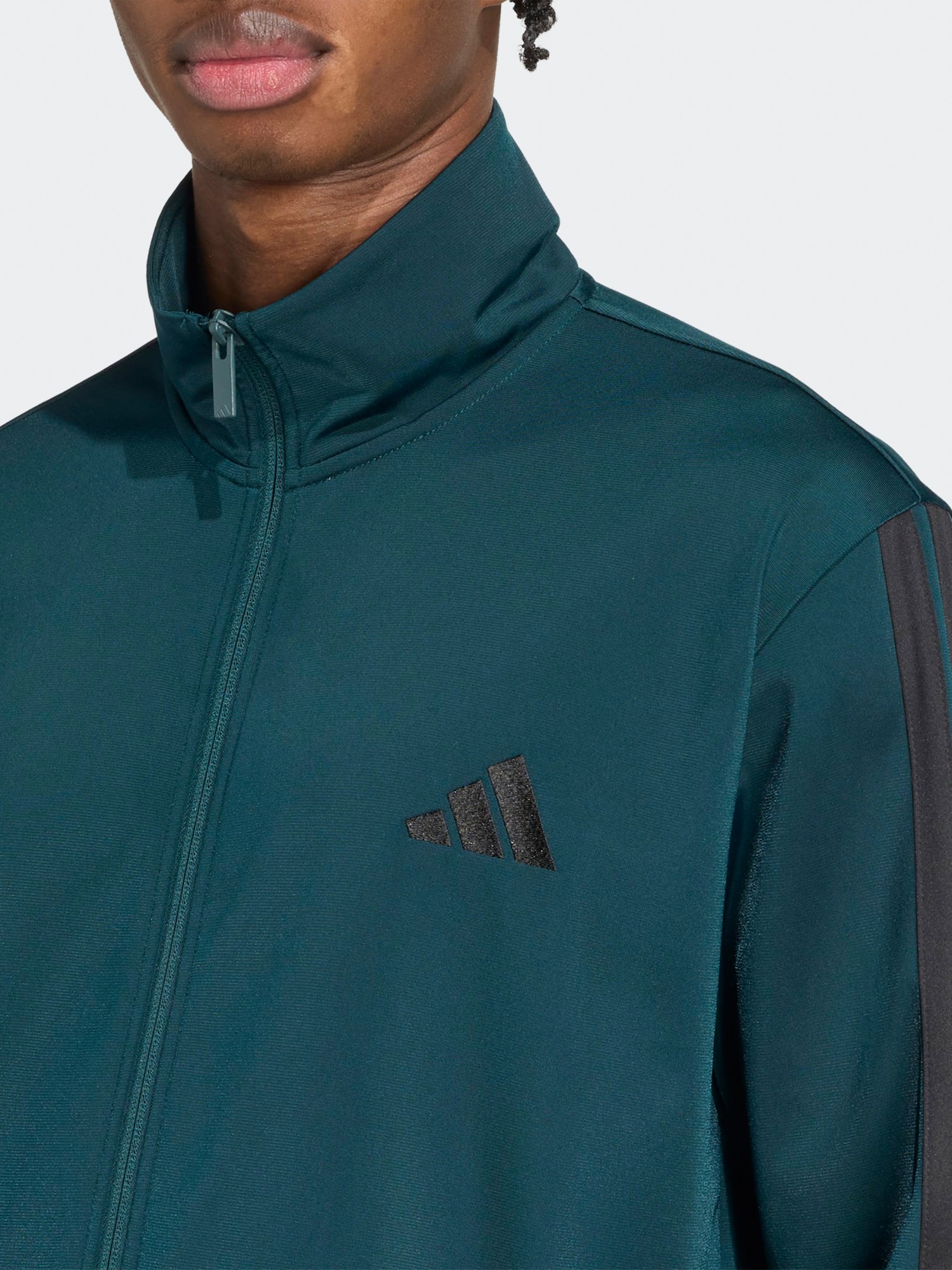 Костюм мужской Adidas M 3S TR TT TS зеленый JX5502 изображение 5