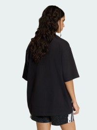 Футболка женская Adidas AOP SS T-SHIRT черная KD2822 изображение 3