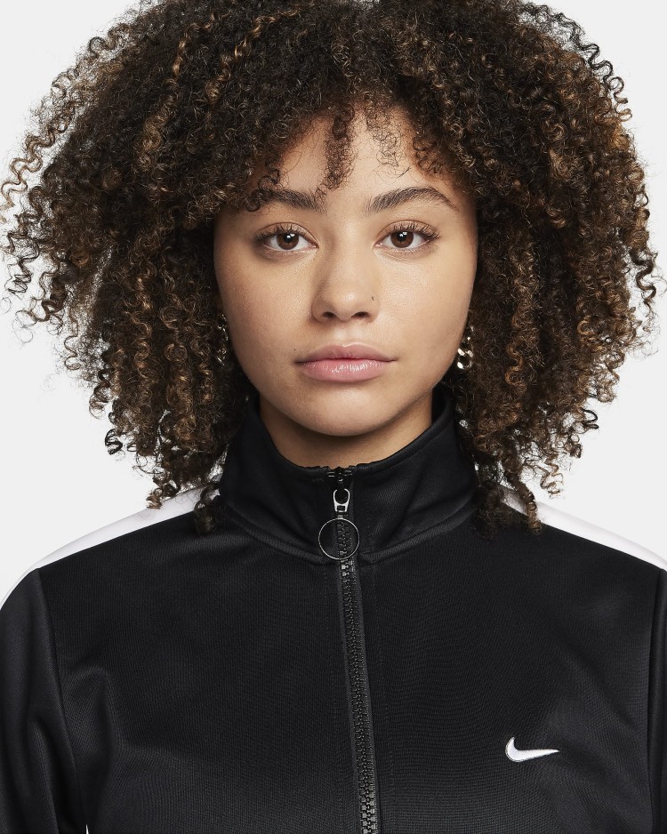 Толстовка женская Nike W NSW PK JKT SW черная FZ7280-010 изображение 4