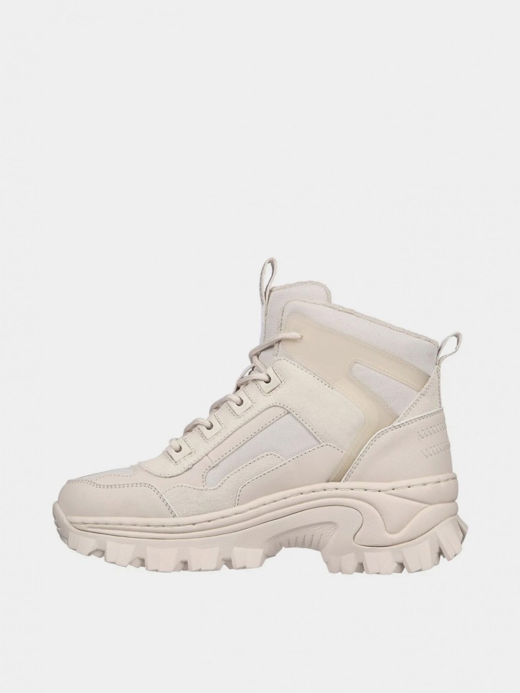 Ботинки женские Skechers Hi-Ryze - I Want Tread бежевые 177242 OFWT изображение 3