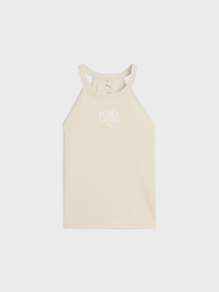 Майка женская Puma PUMA CLASS Slim Short Tank бежевая 68504087 изображение 5