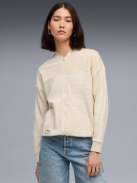 Толстовка женская Puma CLASS Relaxed Pinnacle Full-Zip Jacket TR молочная 68812887 изображение 2