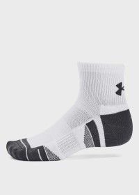 Носки  Under Armour UA Performance Tech 3pk Qtr белые 1379510-100 изображение 3