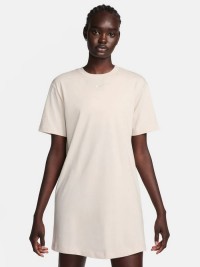 Платье женское Nike W NSW ESSNTL SS DRESS TSHRT бежевое DV7882-104 изображение 2