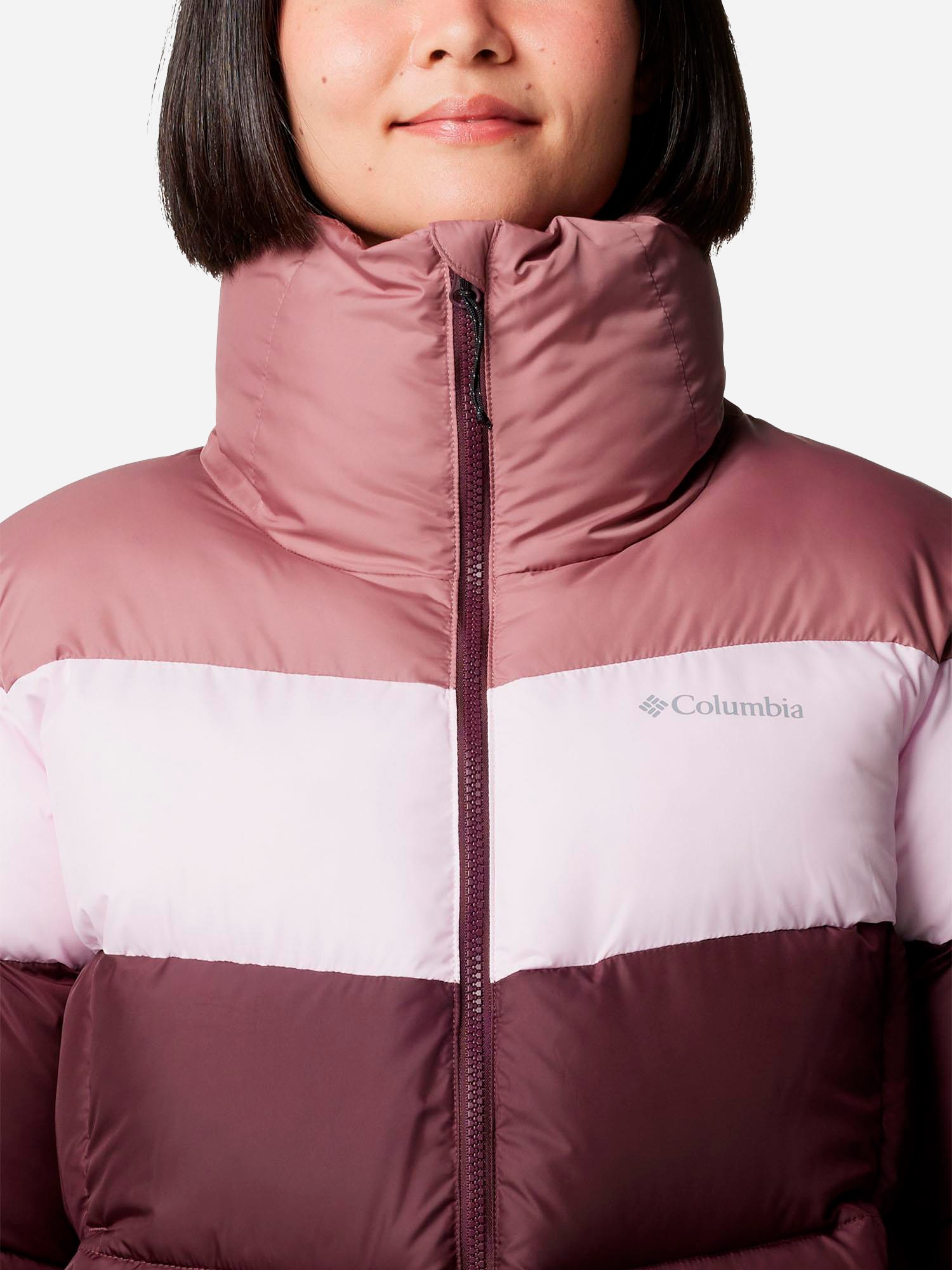 Куртка женская Columbia Puffect™ II Colorblock Jacket бордовая 2088481-607 изображение 4