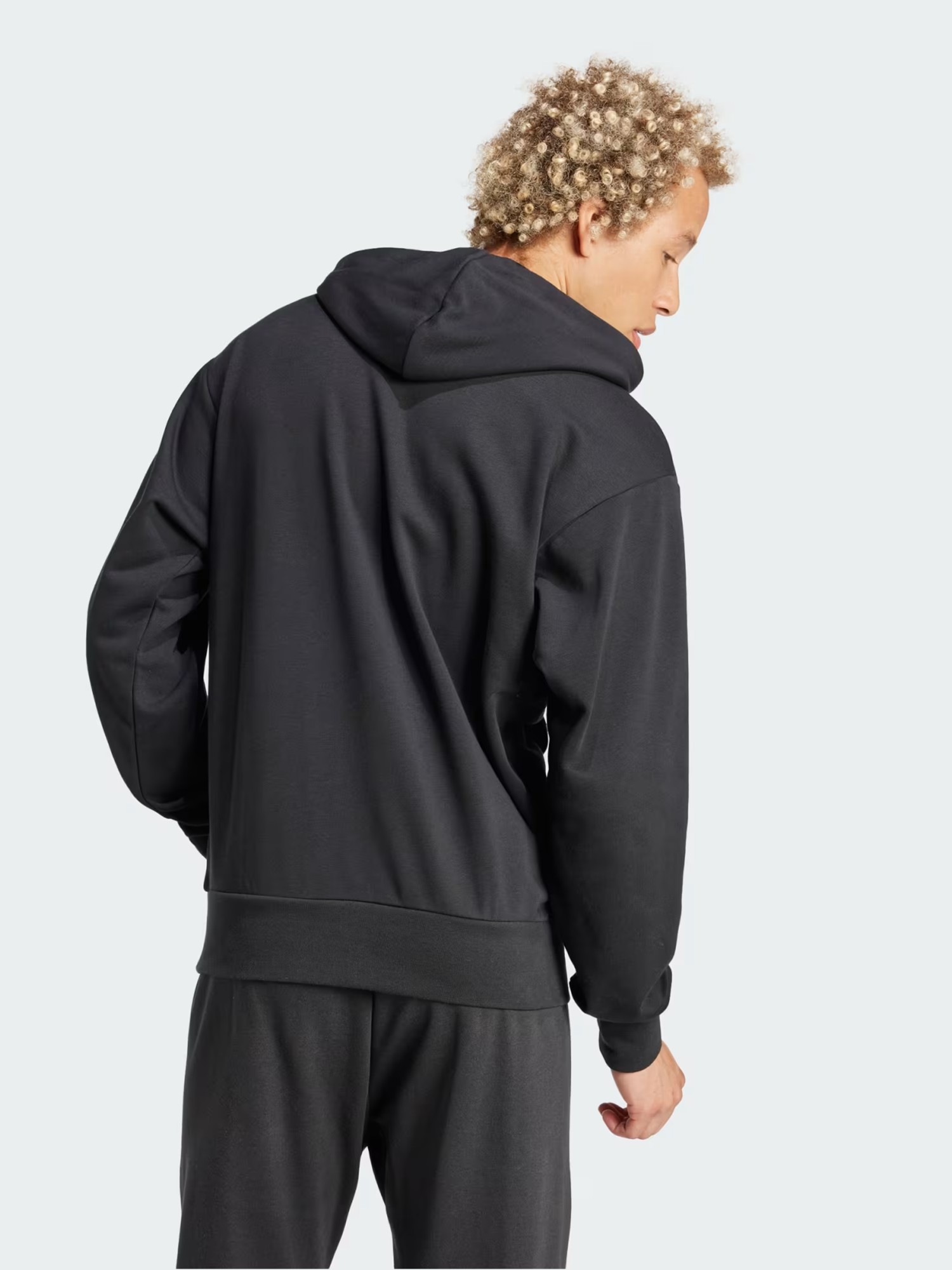 Толстовка мужская Adidas M BL FT HD черная IN6164 изображение 3